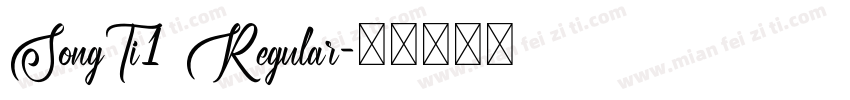SongTi1 Regular字体转换
